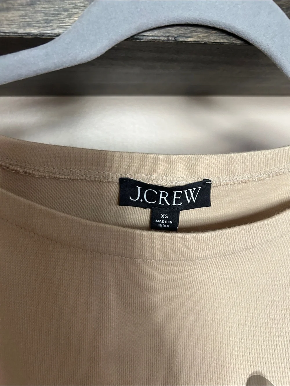 J. Crew Beige Long Sleeve Sequin Stripe Mariner Top